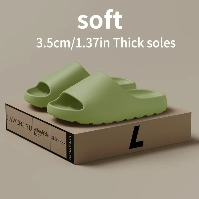 Unisex soft slippers, comfortable indoor/outdoor slippers sandals, non-slip textured design, fashion footwear 3