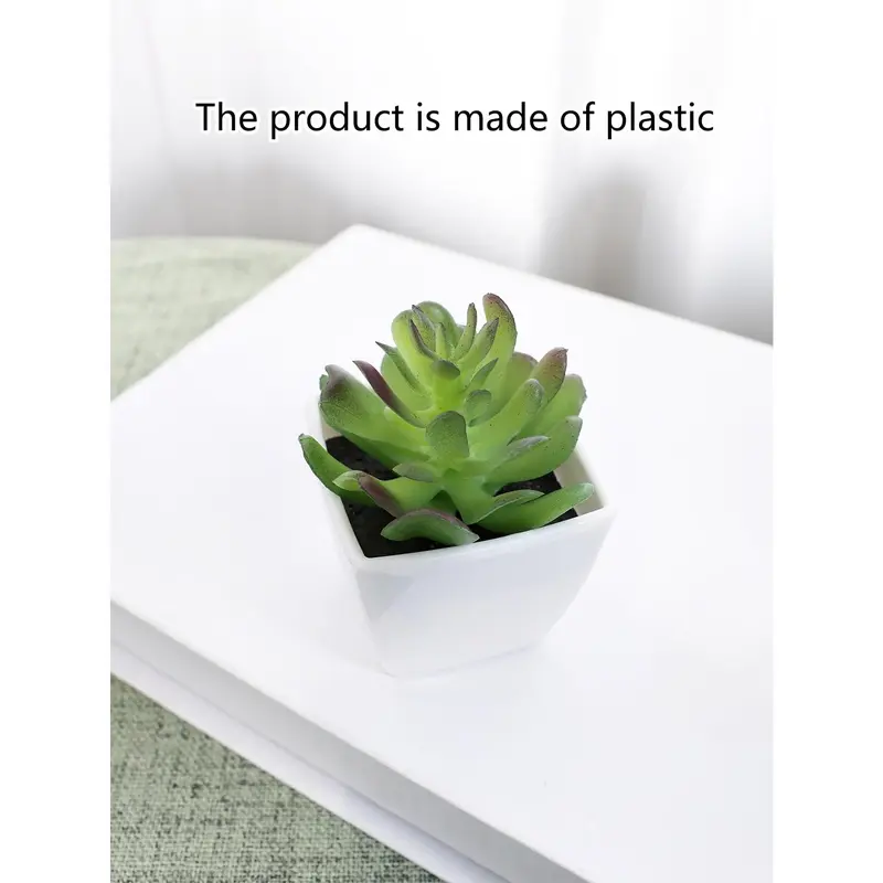 1pc/3pcs Plastic Artificial Mini Pot, Modern Fake Pot Decoration. Room Bookshelf Decoration, Valentine Day, Gift Decorative Fruit 5