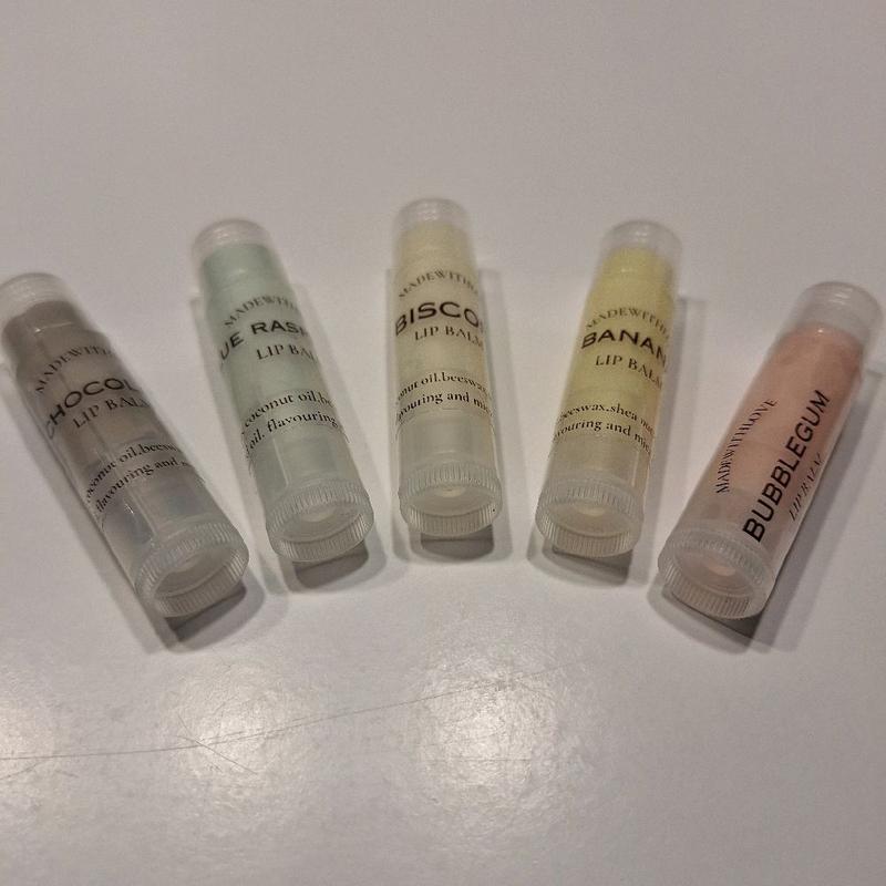 Moisturizing Lip Treatment - Soft and Smooth Lips - Blue Raspberry, Bubblegum, Banana, Chocolate, and Biscoff Flavors Available 2