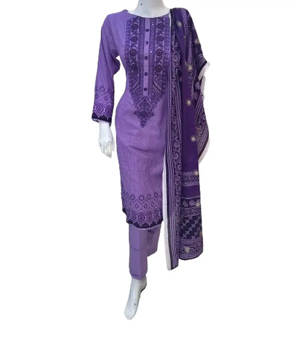 Lilac Casual Wear 3 Pc - ELRR021