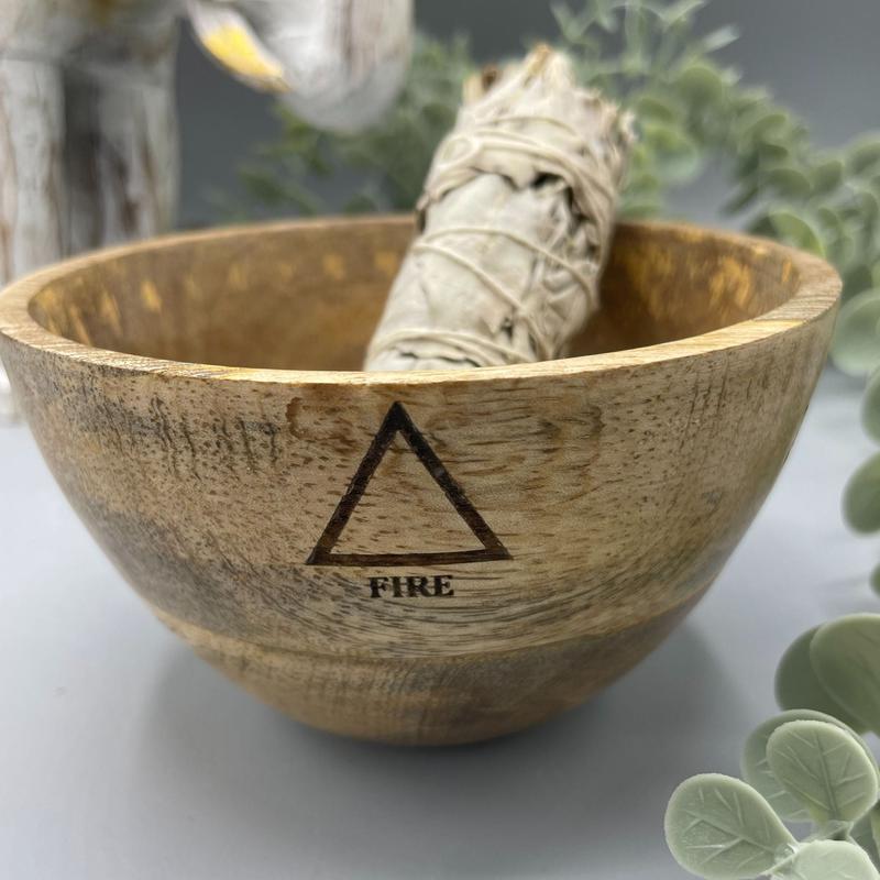 Wooden Smudge and Ritual Offerings Bowl 1