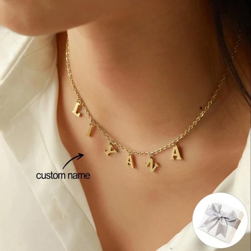 Necklace Personalised Name Stainless Steel 2