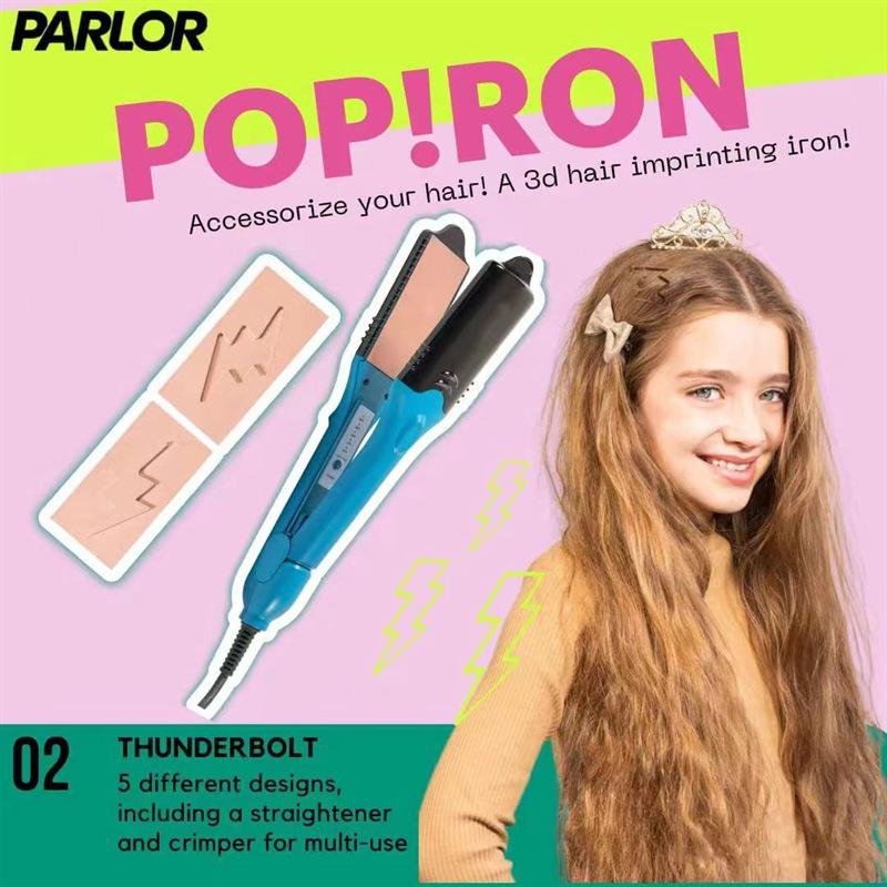 Product Introduction of 3D hair imprinting  3D Hair Press Iron Hair Straightener Electric Straightening Curling Imprinting 3D Hair Crimper Comfort Curler 26