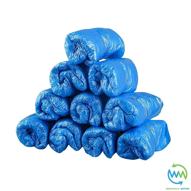 BLUE Shoe PROTECTORS Covers Overshoe DISPOSABLE Plastic Rain WATERPROOF Carpet Shoe PROTECTOR Shoe COVER Shoe COVERS 2