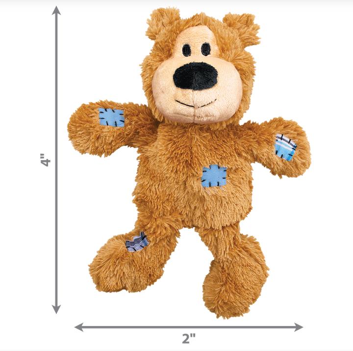 Kong Wild Knots Bears Durable Dog Toys / Cuddly Outside, Durable Strong Inside Knotted Rope Skeleton / Available 3 Colours / 4 Different Sizes 5