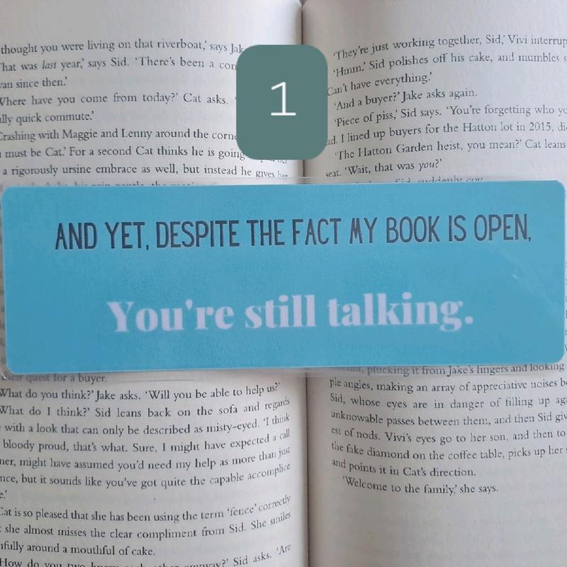 Sarcastic reading bookmarks 2