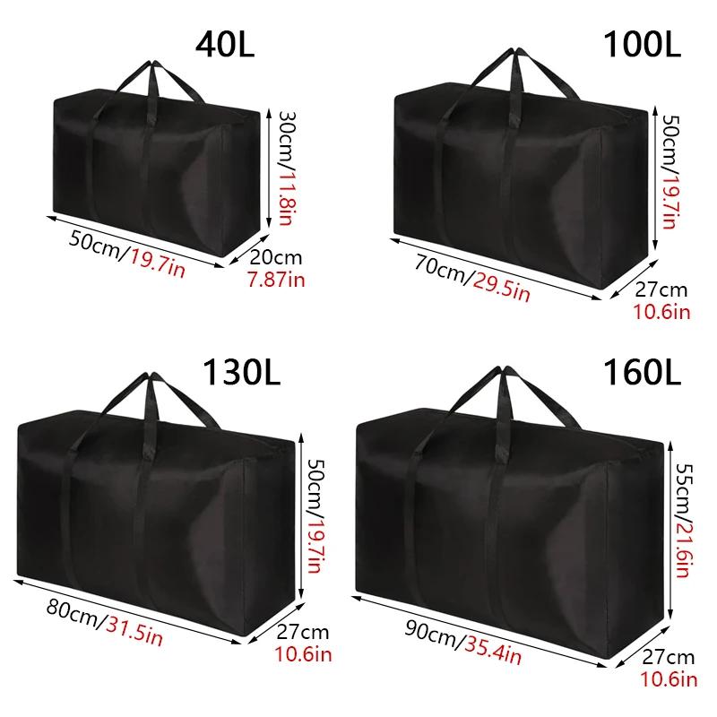 Product Introduction of Extra Large Waterproof Moving Luggage Bags Laundry Shopping Bag foldable luggage travel bag Large Capacity Quilt Organizer Cases 3