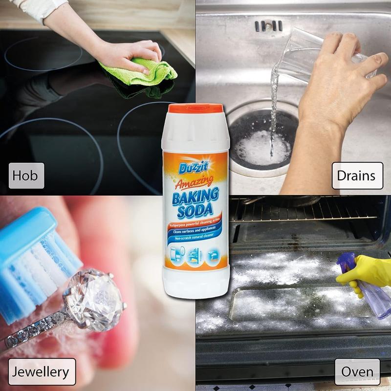 6 x Duzzit Amazing Baking Soda Multi Purpose Household Cleaner 500g 3