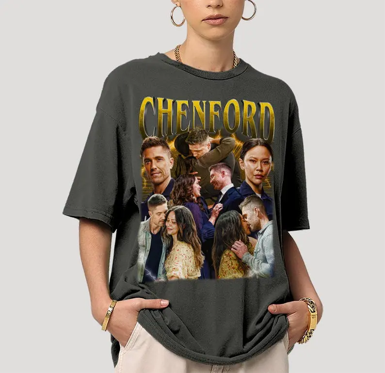 Comfort Colors Chenford T-Shirt, Lucy Chen and Tim Bradford, The Rookie Graphic Sweatshirt, Vintage 90s T-shirt Unisex Bootleg Vintage Shirt