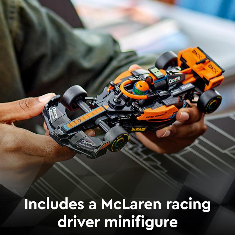 LEGO Speed Champions 2023 McLaren Formula 1 Race Car Toy for 9 Plus Year Old Kids, Boys & Girls who Love Independent Play, Buildable Vehicle Model Set, Kids' Bedroom Decoration, Birthday Gift 76919 5