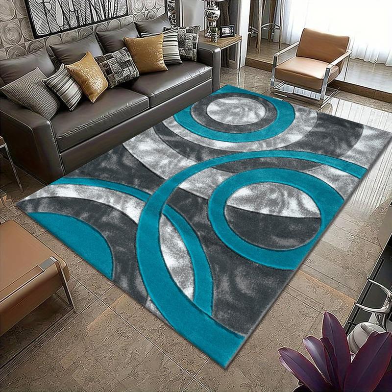 Modern Living Room Large Soft Fluffy Non Shed Anti Slip Dense Pile Modern Design Heavy Area Rug Carpet Mat for Bedroom 2