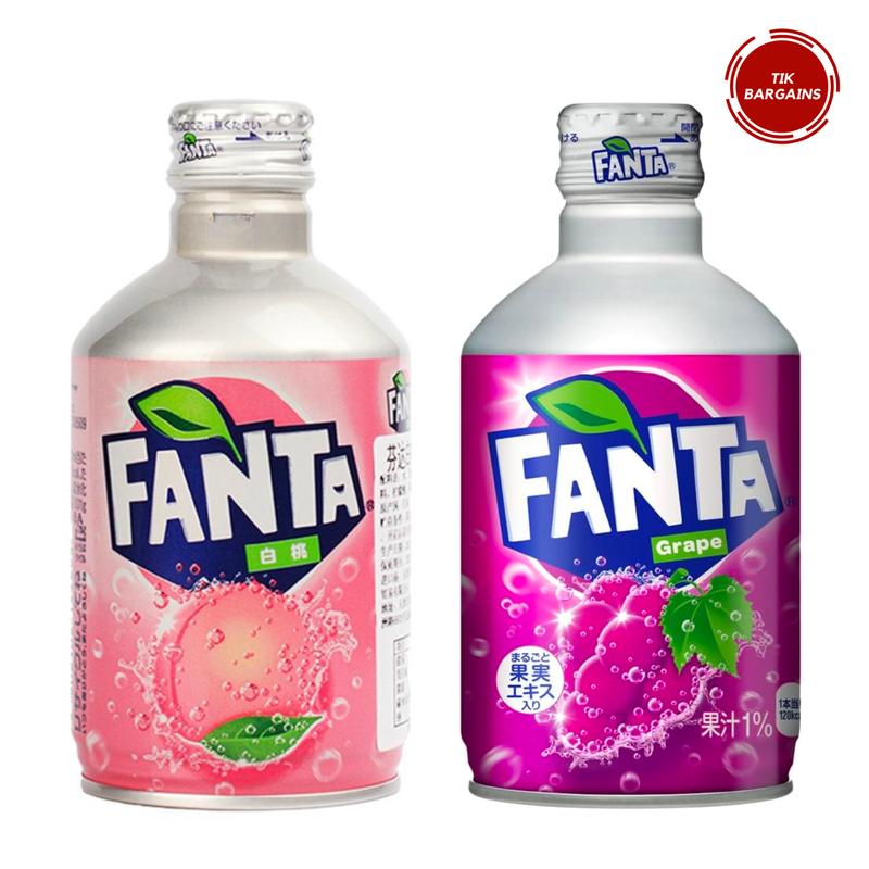 Japan Imported coca cola Fanta Soda Drinks - Strawberry, Orange, White Peach, Grape Flavors - Refreshing Carbonated Beverage, Exotic Fruit Sodas, Perfect for Parties, BBQs, and Anytime Enjoyment 1