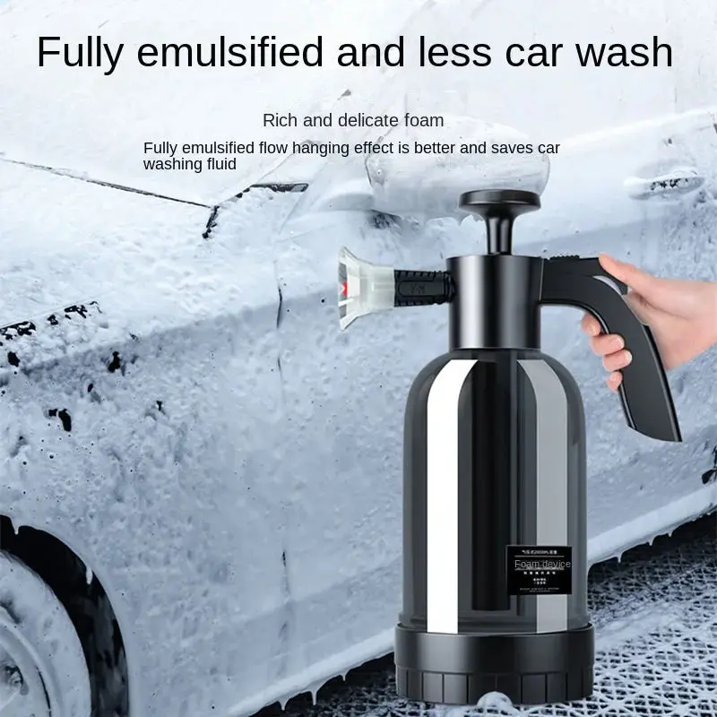 2L Hand Foam Sprayer with 3 Nozzles for Car Wash and Window Cleaning 2