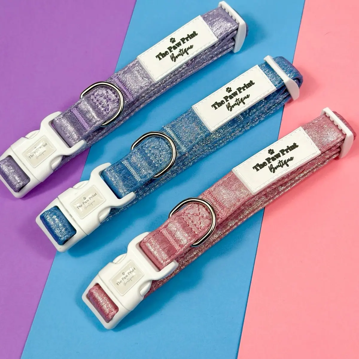 The Glitzy & Glamorous Dog Collars (Pink, Blue & Lilac)