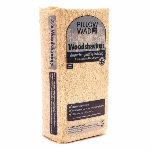 Pillow Wad Premium Wood Shavings 1kg, Dust extracted small pet bedding suitable for Gerbils, Rats, Hamsters, Degus, Chickens and Mice rat  bedding 0