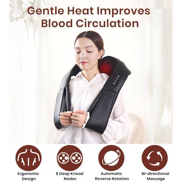 Shiatsu Neck and Back Massager, Electric Shoulder Massager, Car Neck Massage Pillow for Neck, Back, Shoulder, Foot, Leg Massage, Perfect Gift for Men/Women/Family, Thanksgiving, Christmas, New Year Gift 5