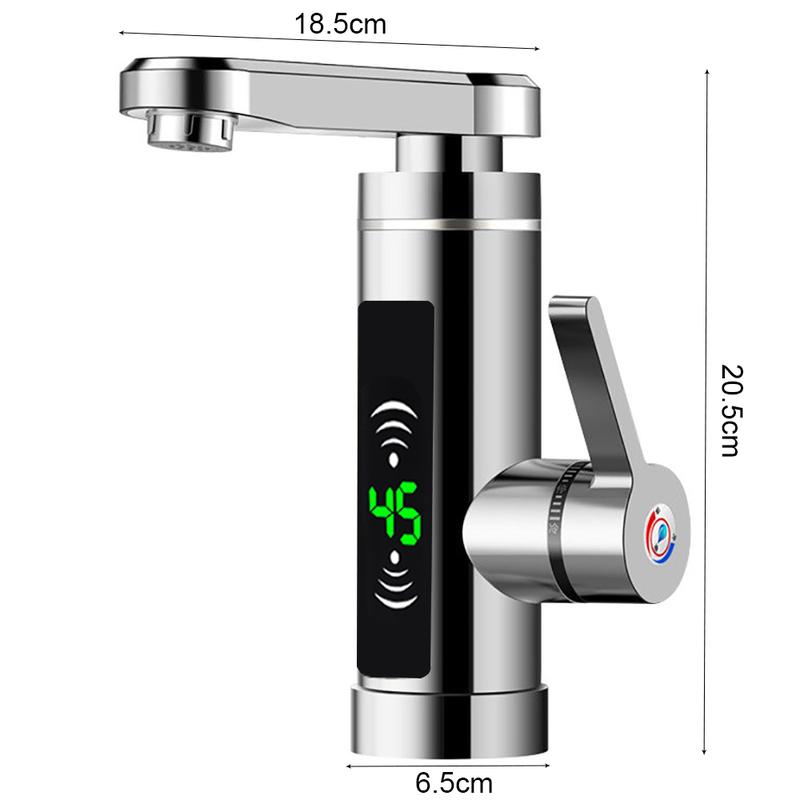 3000W Electric Faucet Instant Heating Continuous Heater Faucet with Digital LED Faucet 7