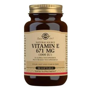 Solgar Vitamin E 671mg (1000iu) 50 Softgels