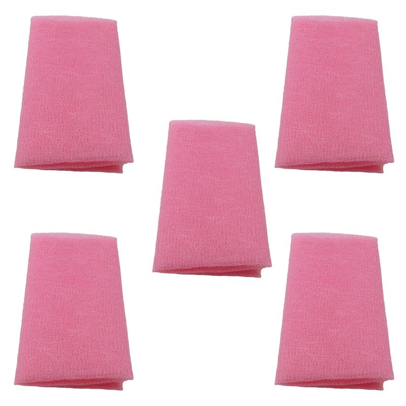 Product Introduction of Body Washing Clean Exfoliate Puff Body Nylon Wash Cloth Bath Towel Mesh Scrub Bodys Treatment Bath Shower Products Solid Color 34