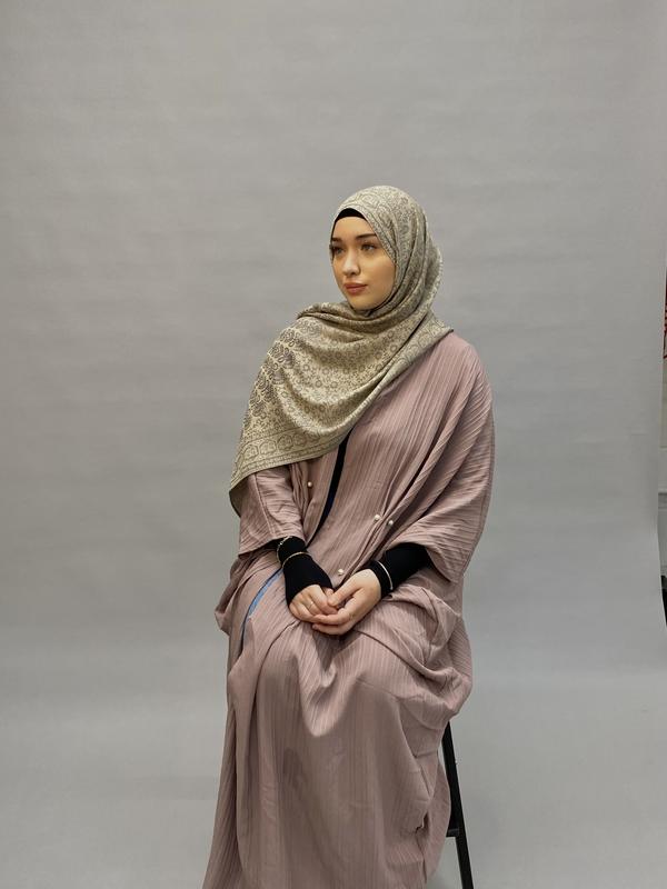 Pashmina Hijab, Women's Pattern Fashionable Warm Printed Scarf, Frosted Veil Hijab By Hudda 3