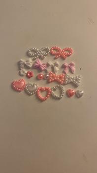 Product Review of Bow and Faux Pearl Decor Nail Art Charms Set, 1000pcs Multi-shape Nail Art Decoration, Nail Art Accessories with Tweezers & Pickup Pencil for Nail Art, Craft and Decoration from 𝐰**🤍 2