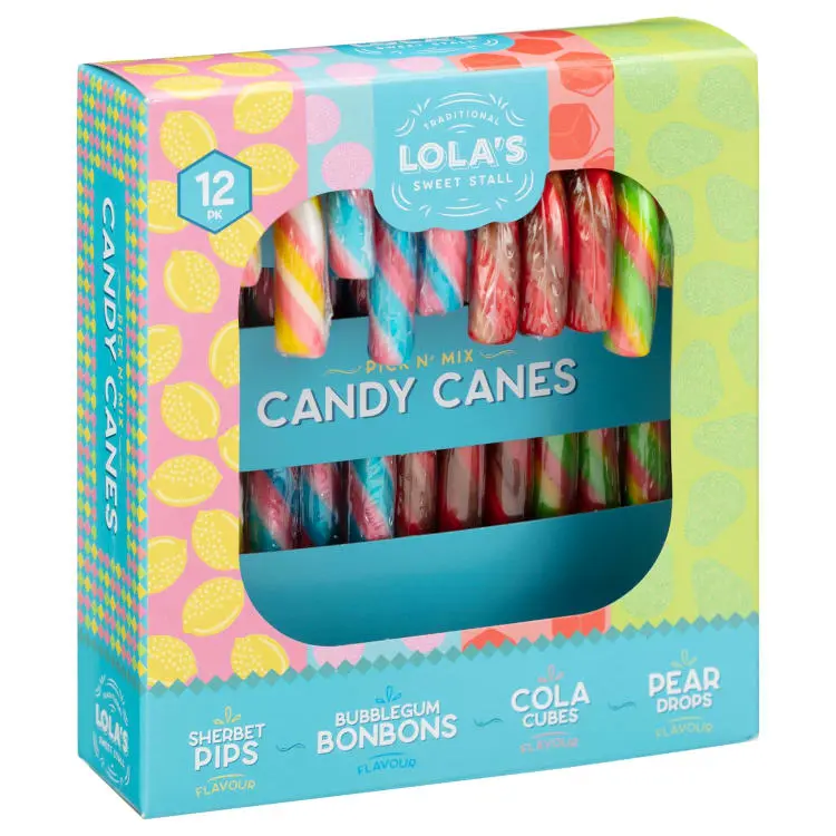 Christmas Treat Gift Set  Candy Canes Pick N Mix/Winter Berry/Peppermint 12pk Party Supplier Suitable for vegetarians 2