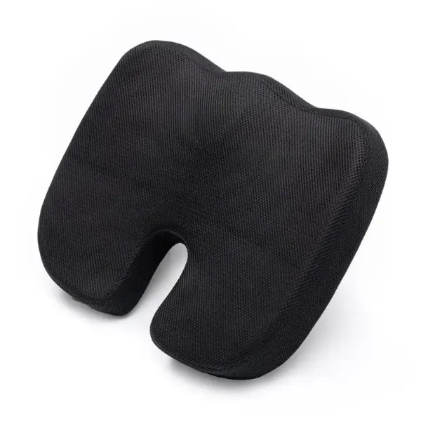 Premium Memory Foam Office Chair Cushion - Ergonomic Butt Pillow for Enhanced Comfort During Long Sitting Hours - Tailbone & Coccyx Pain Relief - Ideal Back Support for Home & Office Use