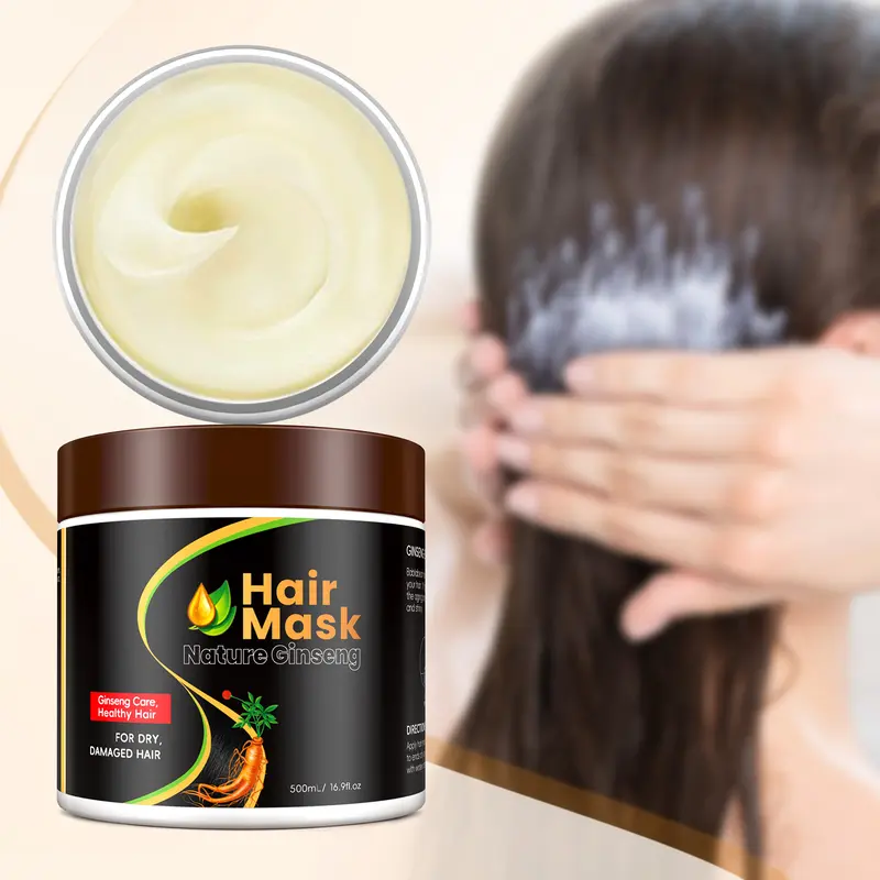 MEIDU Collagen Hair Mask,Coconut Oil Deep Treatment,Ginseng Nourishing,Shine Smooth Nourishing Repairing Moisture Conditioner 1