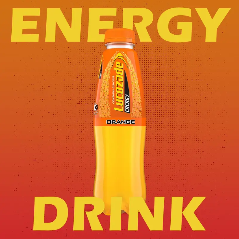 Lucozade Energy Sparkling Orange Glucose Drink with Sugars and Sweeteners 380ml, 8 Bottles 3