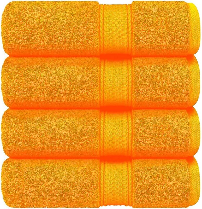 Pack of 4 Hand Towels Set Super Absorbent 550GSM 100% Cotton Hotel Quality Quest Towels Set Small Hand Towel For Bathroom Size 50x80  bathtowel quick-dry plain Kitchen Towel 2