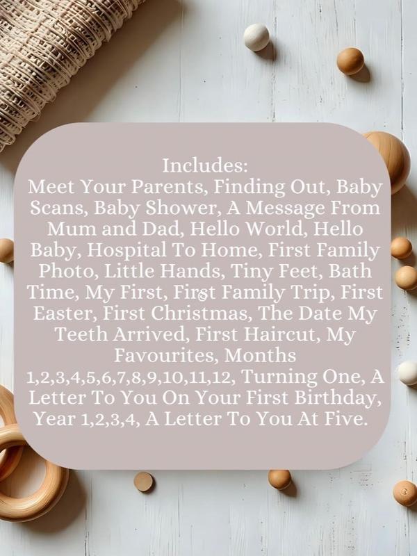 Luxury Baby Memory Book - Baby Shower Gift/Baby Journal for Newborn Baby Boy/Girl - Photo, Decor 6