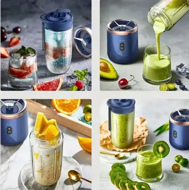 Portable Blender Bottle Electric 6 Blades Multifunction Juice Blender Fresh Juice Smoothie Blender Ice CrushCup Food Processor 1