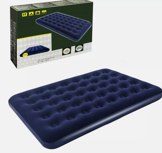 Double Flocked Camping Airbed Inflatable Mattress Blow Up Air Bed 4