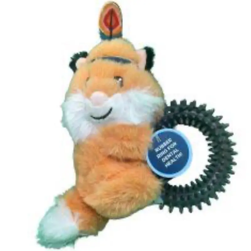 CoolPet Dog Toys - Assorted Design Animals, 2 in 1 Dino & Flamingo, Puppy Fox and Kola Ring, Rabbit rubber tummy. 6