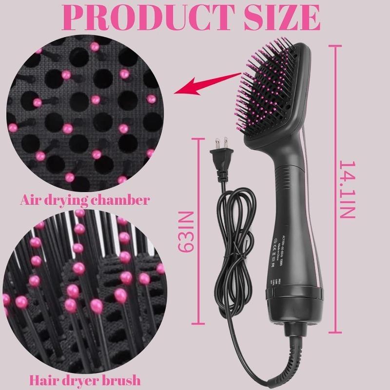 Comfortable comb design multifunctional hair dryer, quick drying hair styling tool, hair comb hot air brush, fashion gift, summer gift, back to school gift, New Year gift, Christmas gift 6