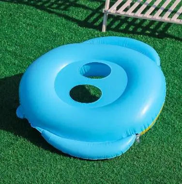 Seat Float Boat Inflatable Swimming Police Ring with Steering Beach Toddler Summer Kids Toys 4