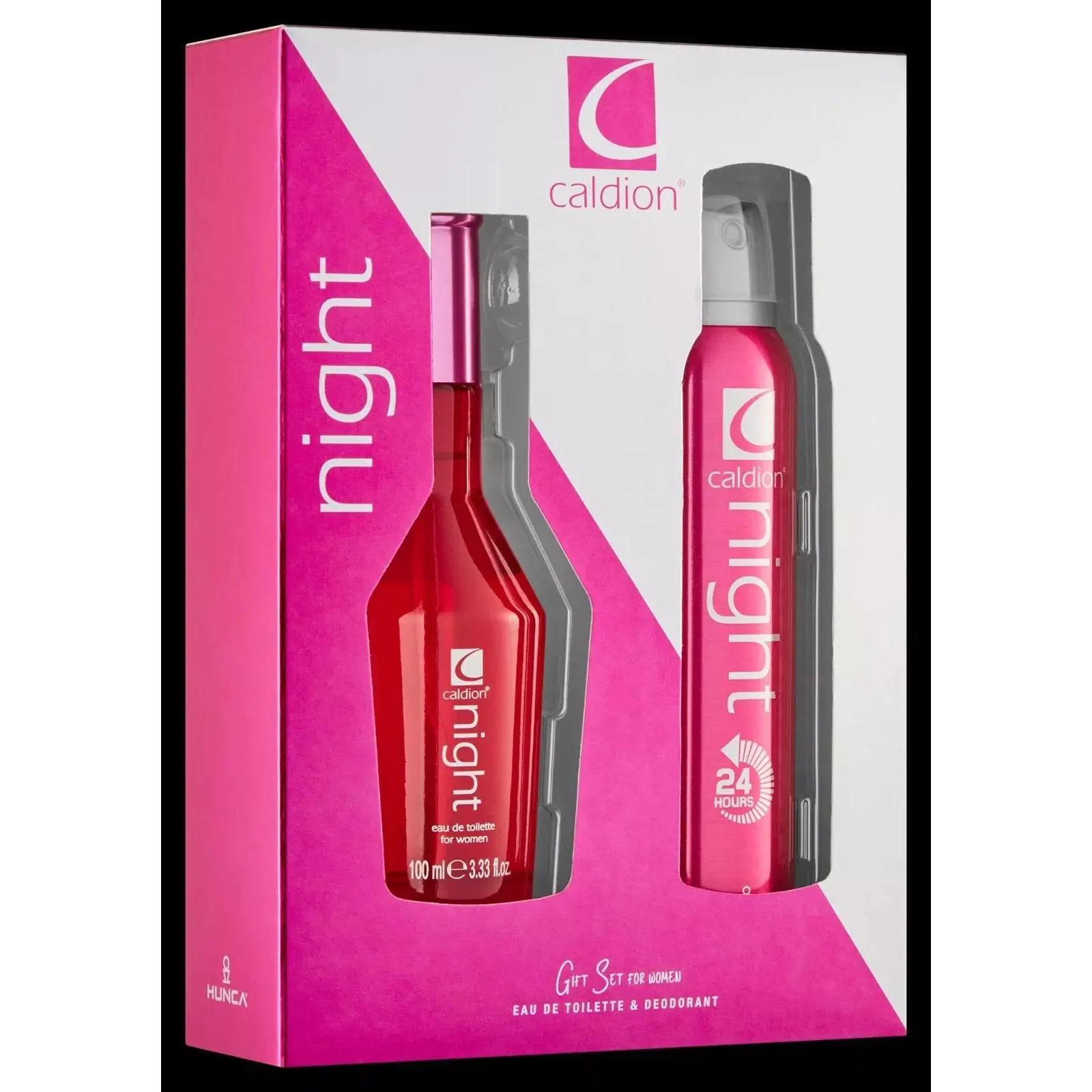 Caldion Night By Hunca for Women Parfum&Deo Gift Set,Eau the Toilette&Deo