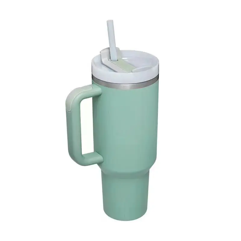 40oz Tumbler with Handle 2nd Generation, Leak-proof Lid and Straw, Insulated Stainless Steel Travel Mug, Cover Drinkware Reusable Bottle 7