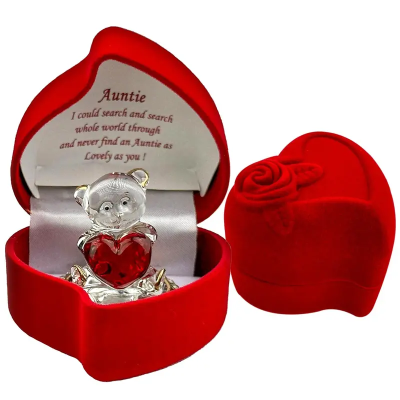 Special Auntie Gifts Bear Present Christmas Birthday Xmas Mothers Day Gift bag rose teddy 4