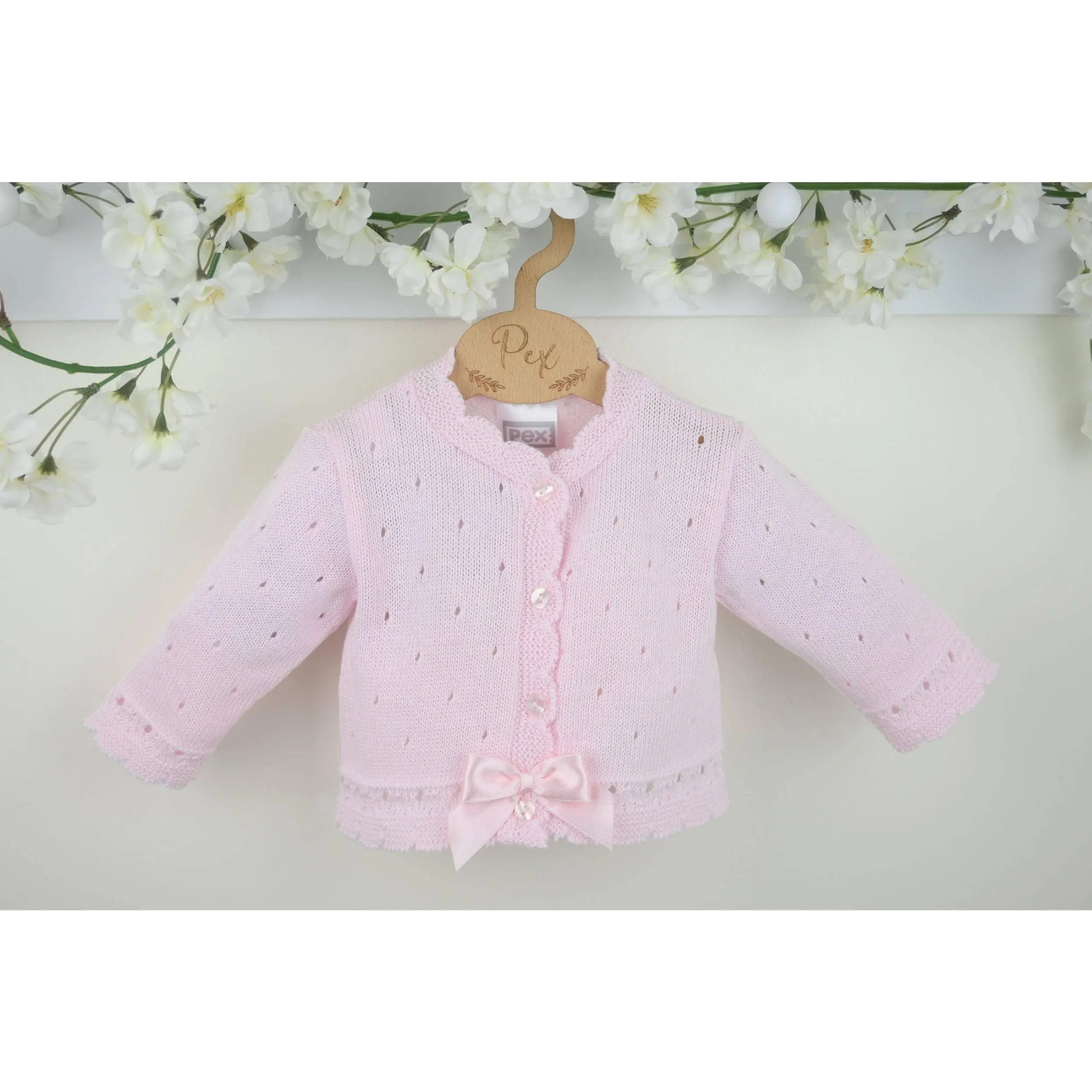 Miranda Baby Pink Knitted Cardigan