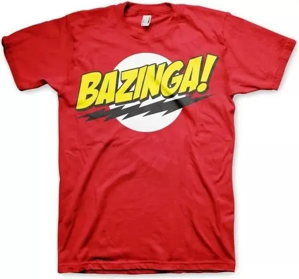The Big Bang Theory Bazinga Super Logo Menswear Medium T-Shirt 1