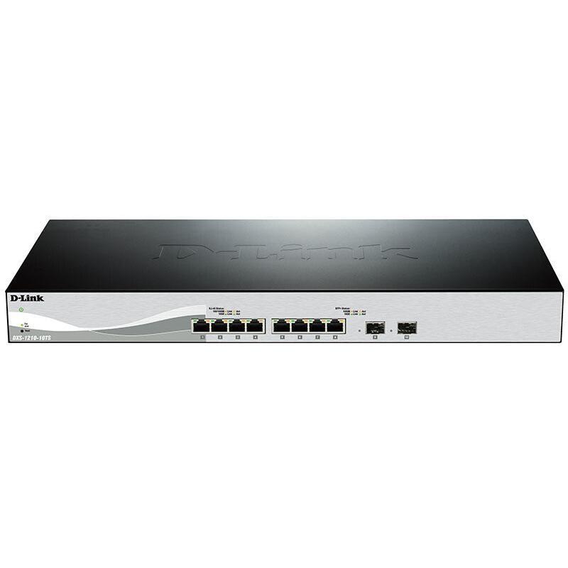 D-Link DXS-1210-10TS network switch Managed L2/L3 10G Ethernet (100/1000/10000) 1U Black, Silver 1