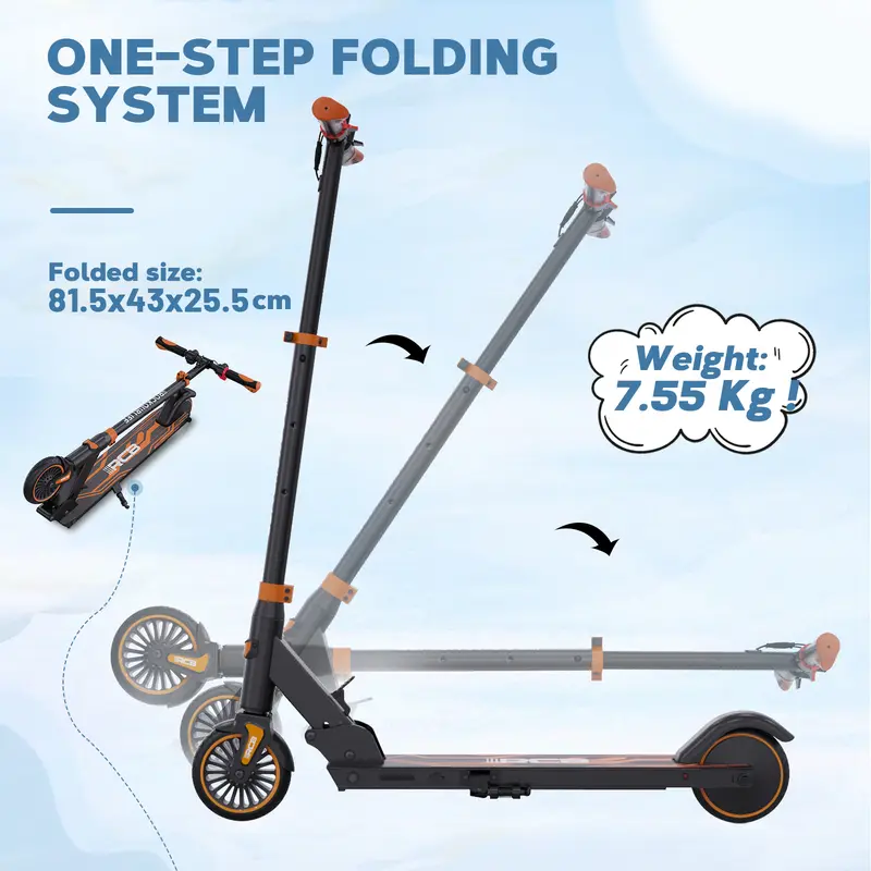 RCB R15 Kids E-Scooter - Foldable Electric Scooter Perfect Gift for Children and Teenagers electricscooter uk 8
