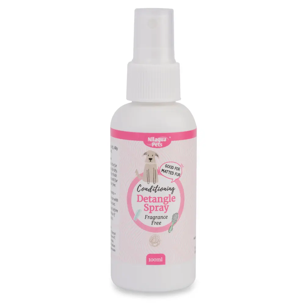 Nilaqua Pets Gentle, Leave in Detangle Spray 100ml - for Dogs