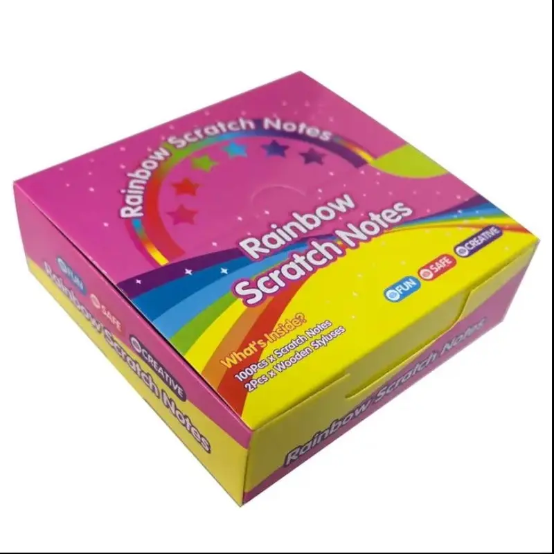 Creative Rainbow Scratch Notes - DIY Projects, Parties and Gifts - 100 Safe, Fun Pieces 5