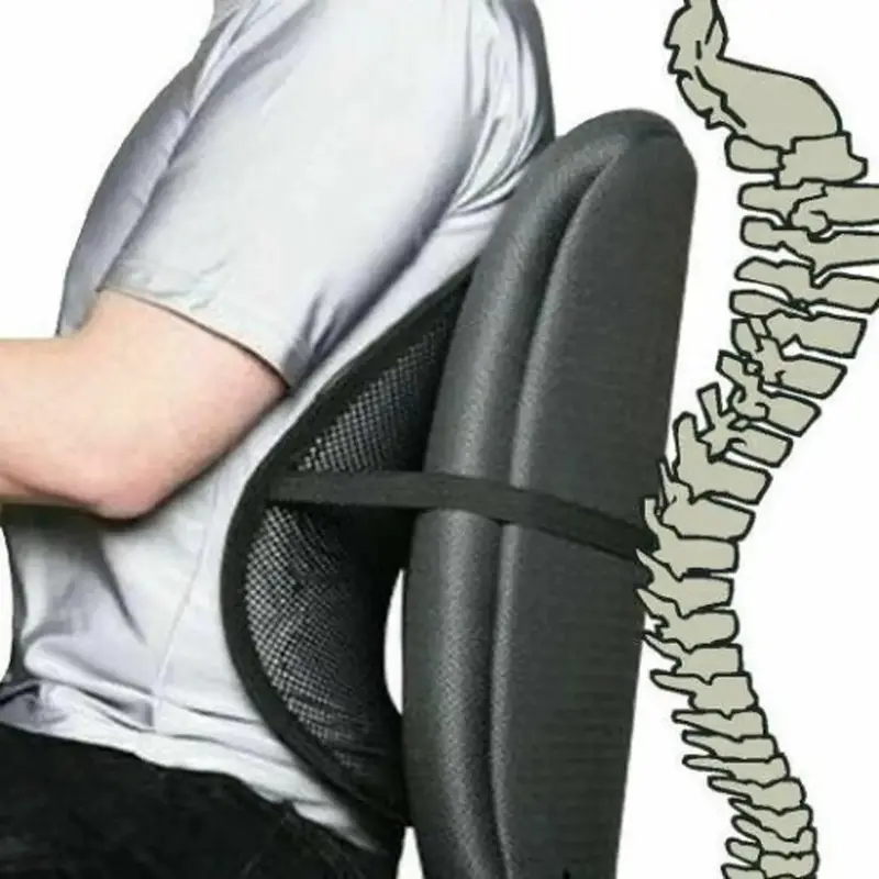 Car Seat Lumbar Back Support Cushion for Office Chair Posture Corrector Mesh 2