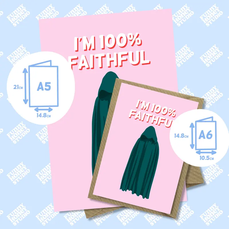 I'm 100% Faithful, Traitors Card, Valentine's Day Card, Anniversary Card 1