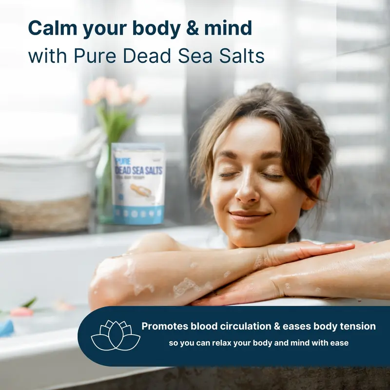 Pure Dead Sea Salt - Premium Bath Salts for Muscle Recovery and Relaxation, Total Body Therapy Luxury Dead Sea Salts for Baths, 5 Kg Soothing Skin Repair Cosmetic Gentle 3