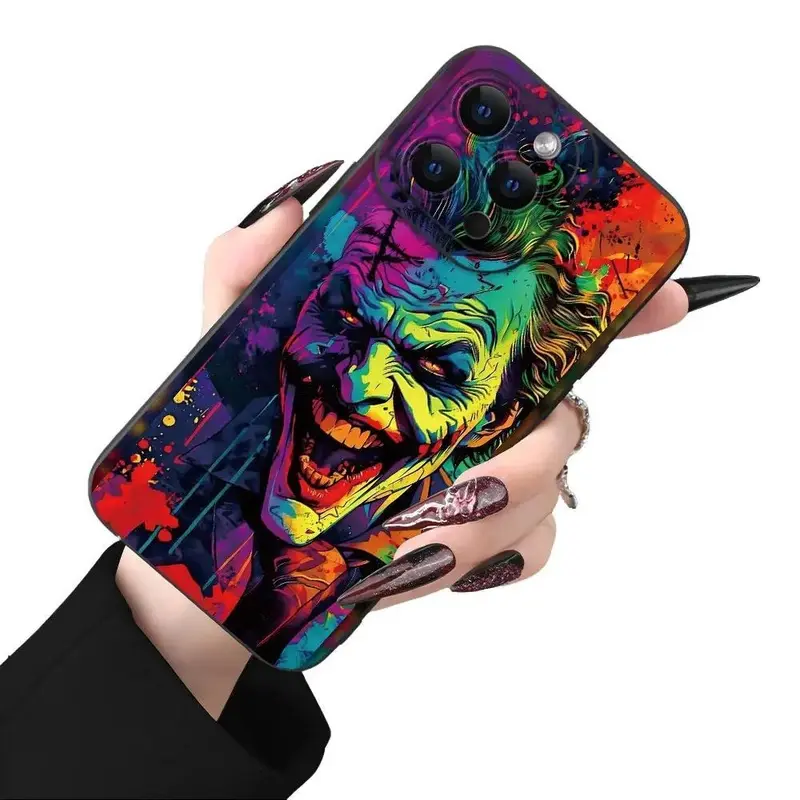 Fashionable, Popular,, Funny Clown Pattern Design, Lens protrusion protection, Compatible with For iPhone Series. Perfect Holiday Gift/Birthday Gift for Easter Day, Christmas Halloween Decoration/Gift for Birthday, Girlfriend, Boyfriend 0