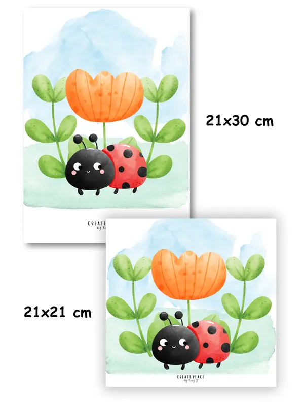 Create Peace by Roxy: Set of 2 Cute Laminated Colouring Book Page Protectors (Nature Theme) 2